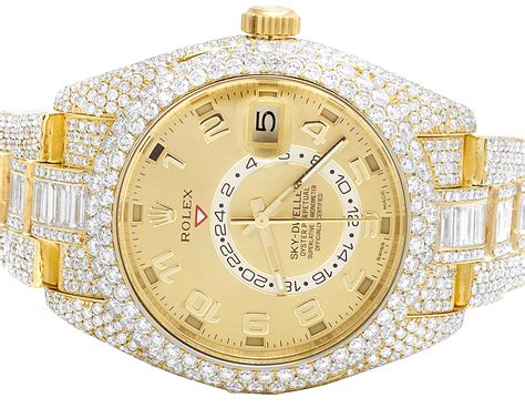 vvs diamond watch rolex|rolex gold and diamond set.